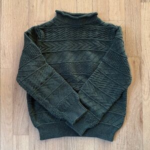 Crewcuts Rollneck Sweater in guernsey stitch S
